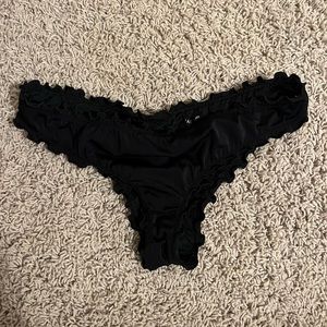 black bikini bottoms